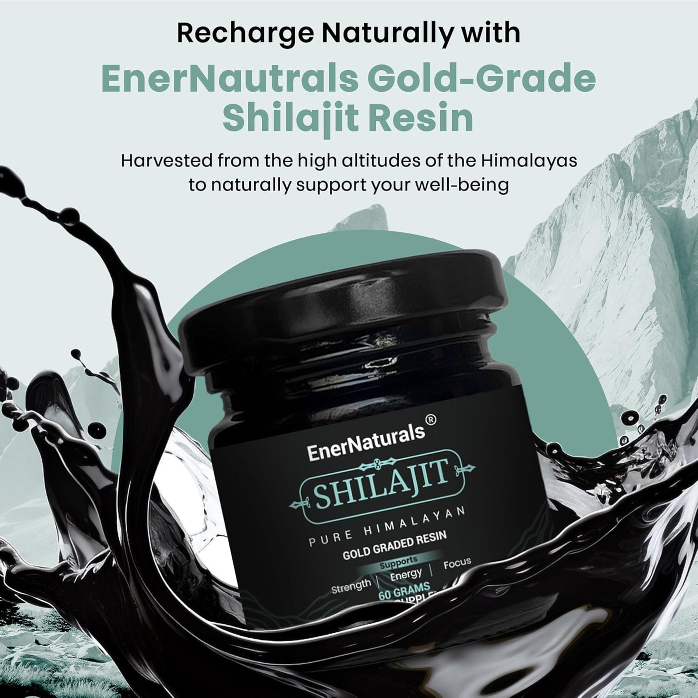 Pure Himalayan Shilajit Resin – USA Lab Tested | 500mg