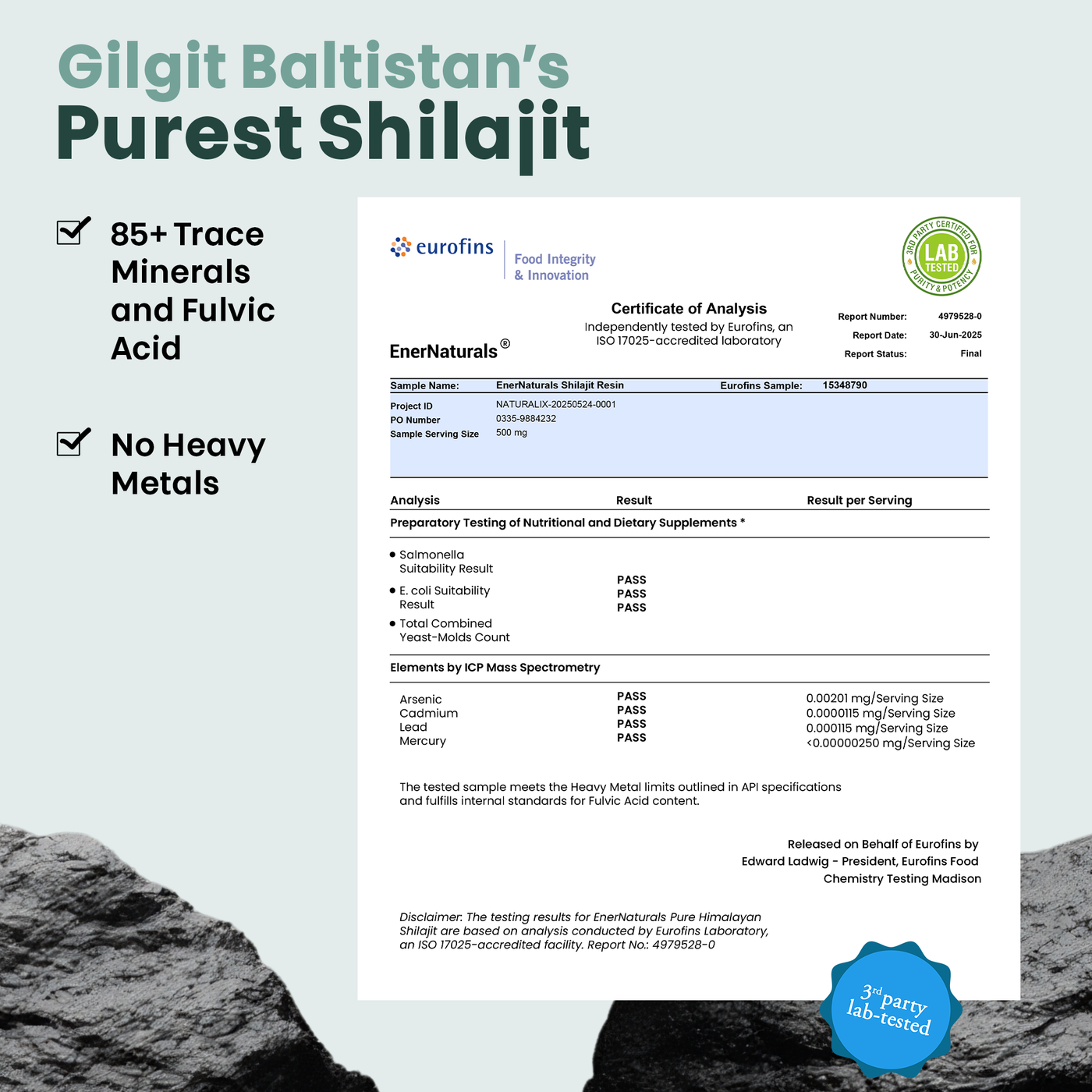 Pure Himalayan Shilajit Resin – USA Lab Tested | 500mg